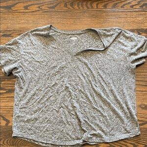 Old Navy Gray V-Neck Women's Top